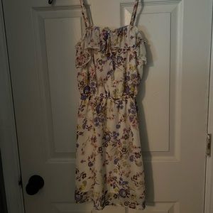Mossimo white floral dress